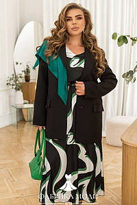 Стильний піджак преміум якості з костюмної тканини батал Розміри: 50-52, 54-56, 58-60, 62-64, 66-68