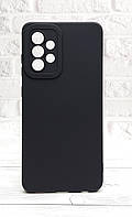 Чехол Pro Camera для телефона Samsung Galaxy A52 / A525 бампер с микрофиброй черный