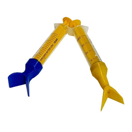 Комплект WIZMAN для формування зовнішнього кута для епоксидної затирки (2 шприца + 2 шпателя), фото 1