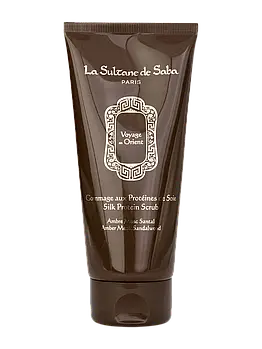 Скраб для тіла з ароматом мускусу La Sultane De Saba Silk Protein Scrub Ambre Musc Santal