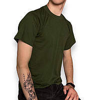 Мужская футболка зеленая хлопковая 2005