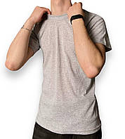 Мужская футболка серая хлопковая 2005