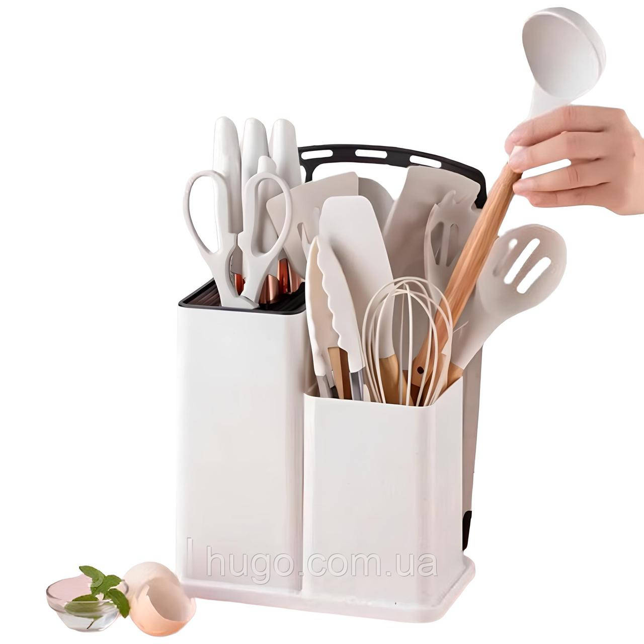 Набор кухонных принадлежностей, 19 предметов Kitchen Set, Белый ...