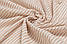 Двошаровий жатий муслін "Бежево-пудрова смужка 5 мм", ширина 135 см, фото 5