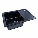 Кухонна мийка Platinum 6243 LIANA матова Чорний металік, фото 2