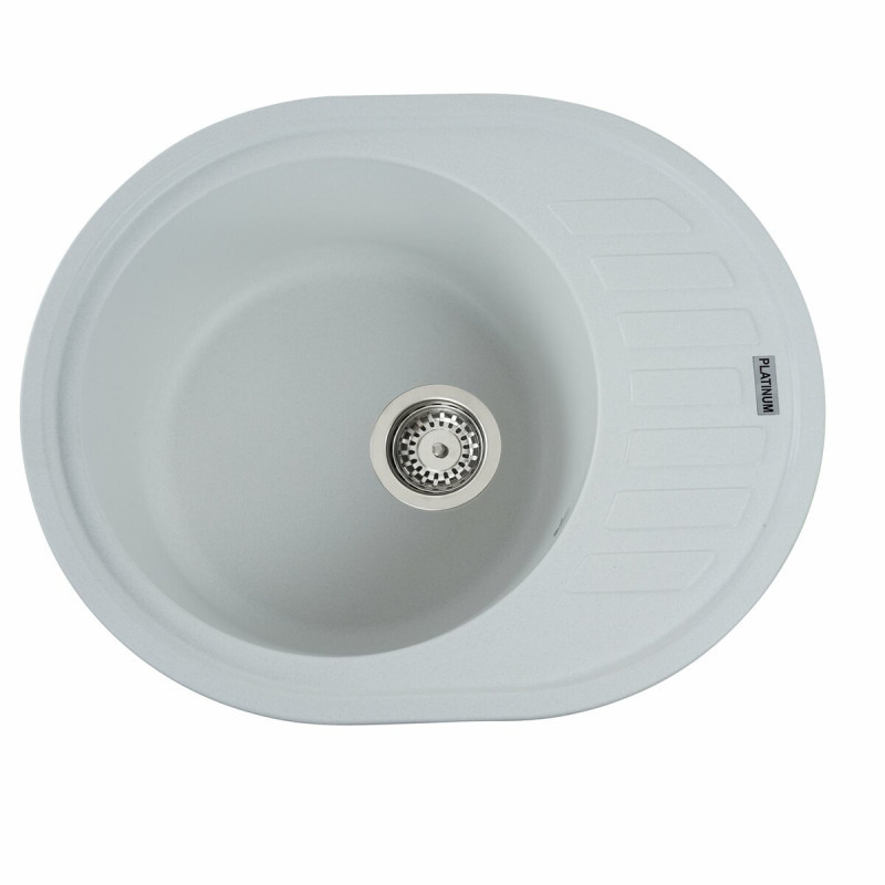 Кухонна мийка Platinum 6250 SOUL матова Білий, фото 1