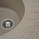 Кухонна мийка Platinum 6250 SOUL матова Карамель, фото 3