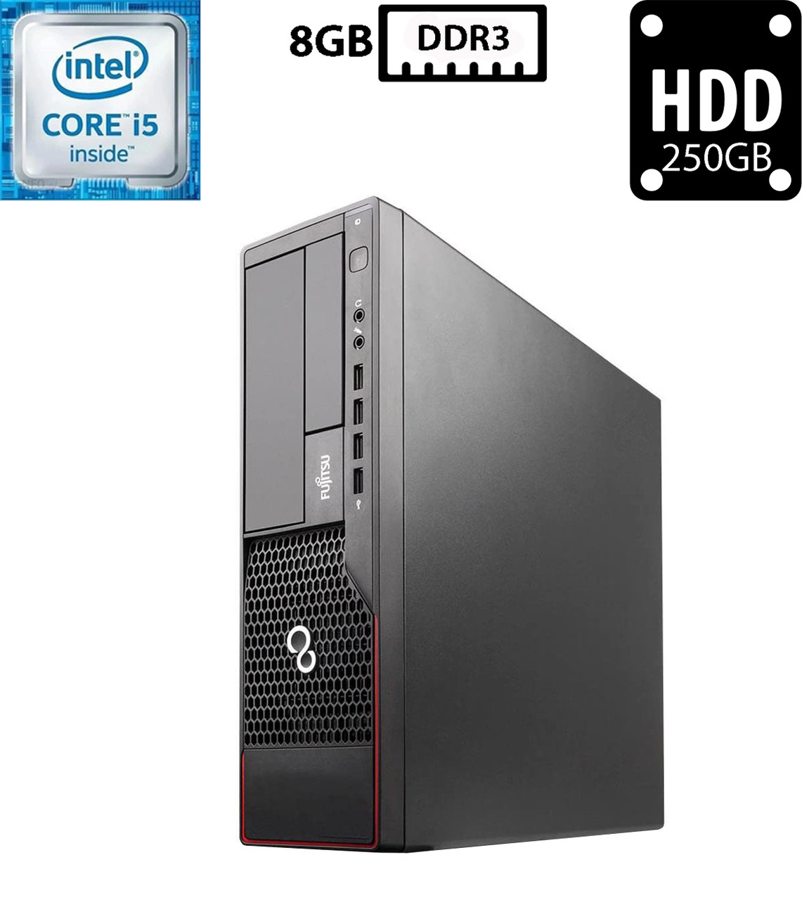 Комп'ютер Fujitsu Esprimo E910 0-WATT SFF/Intel Core i5-3470 3.20GHz (4/4, 6MB)/8GB DDR3/HDD 250GB/Intel HD Graphics 2500