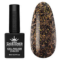 Гель-лак с хлопьями Юки Designer Star Gel 9 мл, №580