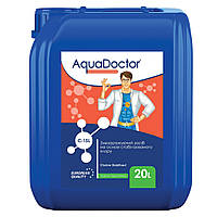 Гипохлорит натрия для бассейнов C-15L Aquadoctor 20 л Жидкий хлор для дезинфекции воды в бассейне