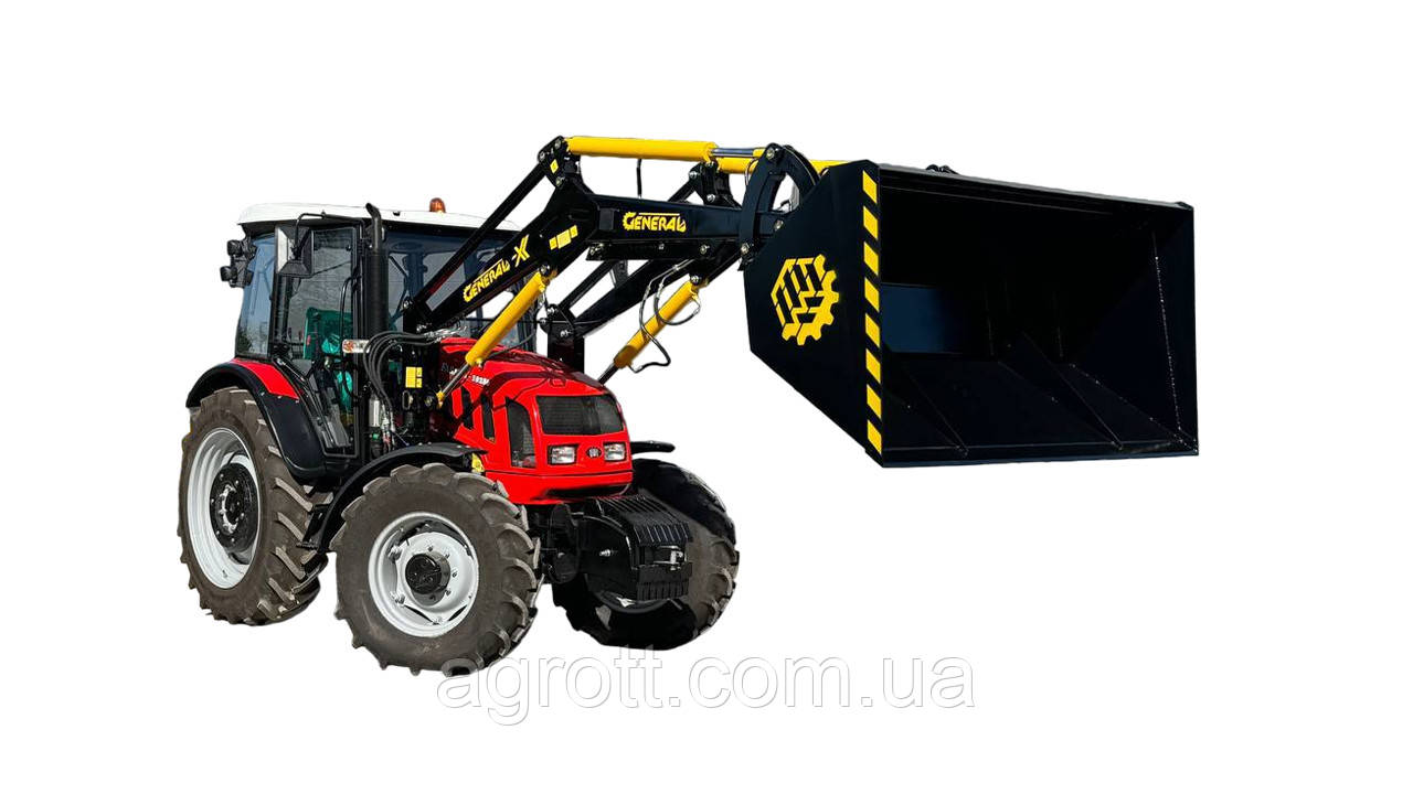 Швидкознімний фронтальний навантажувач КУН GENERAL X на трактор Farmer 10286