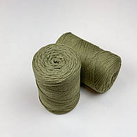 Шнур плетеный льняной 2 мм (№793) macrame cotton макраме коттон, нитки для макраме, шнур для плетения макраме