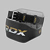 Пояс для важкої атлетики RDX 6 шкіряний Black Gold XL, фото 8