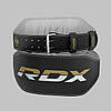 Пояс для важкої атлетики RDX 6 шкіряний Black Gold XL, фото 9