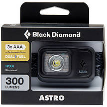 Трекінговий налобний ліхтар Black Diamond Astro 300 (Graphite), фото 6