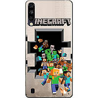 Силіконовий чохол бампер для ZTE Blade A7 2020 з картинкою Minecraft Майнкрафт