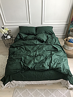 Стильное полуторное однотонное постельное белье страйп-сатин Турция, хлопковый комплект постельного белья