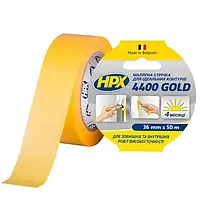 HPX 4400 "Золота" - 36мм x 50м - малярська стрічка для зовнішнього застосування