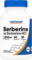 Берберин 1200 мг (Berberine) Nutricost 60 капсул