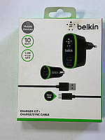 Зарядное устройство Belkin F8J031tt04 для micro usb 3 in 1