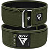 Пояс для важкої атлетики RDX RX1 Weight Lifting Belt Army Green XL, фото 3