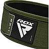 Пояс для важкої атлетики RDX RX1 Weight Lifting Belt Army Green XL, фото 6