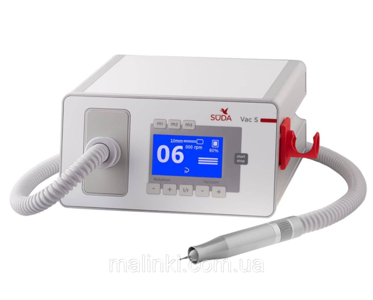 Фрезер подологічний з безщітковим мотором і вбудованим пилососом Suda Vac S, фото 1
