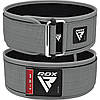 Пояс для важкої атлетики RDX RX1 Weight Lifting Belt Grey M, фото 3