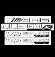 Комплект шильдиков GLE63S AMG V8biturbo 4matic+