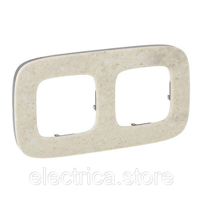 Рамка 2-постова Valena ALLURE corian 755522, фото 1