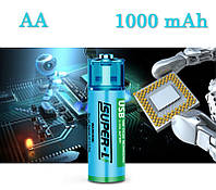 Акумулятор з USB зарядкою Super-L Li-Ion AA 1.5V 1000 mАh