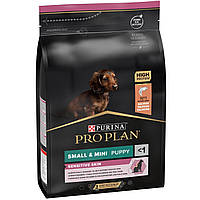 Сухой корм для щенков мелких пород с чувствительной кожей Purina Pro Plan Small&Mini Puppy Sensitive Skin 3 кг