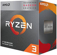 AMD Ryzen 3[ЦПУ Ryzen 3 3200G 4C/4T 3.6/4.0GHz Boost 4Mb Radeon Vega 8 GPU Picasso AM4 65W Box]