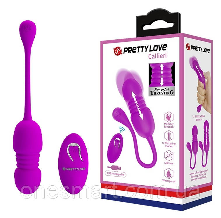 Віброяйце з дистанційним управлінням 12 режимів для дорослих для інтимних ігор та задоволення, фото 1