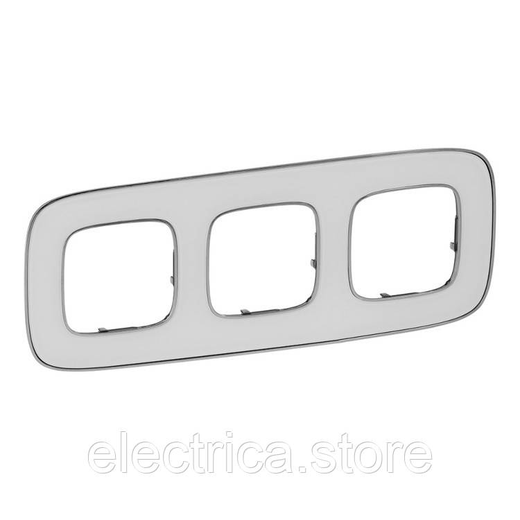 Рамка 3-постова Valena ALLURE дзеркало 754423, фото 1