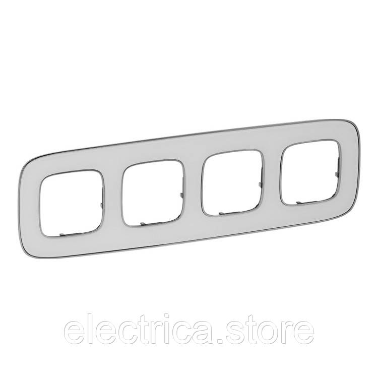 Рамка 4-постова Valena ALLURE дзеркало 754424, фото 1