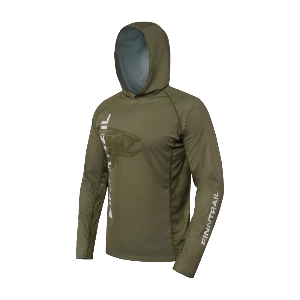 ЛОНГСЛІВ FINNTRAIL WAVE BIG FISH КОЛІР KHAKI, фото 1