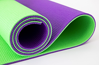 Каремат для спорта и отдыха | Коврик для фитнеса | 180*60*0,8см фиолетово-зеленый