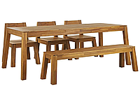 Садовая мебель из дерева. Набор мебели: стол и 4 кресла. Индивидуальные заказы для тур баз, ресторанов, кафе