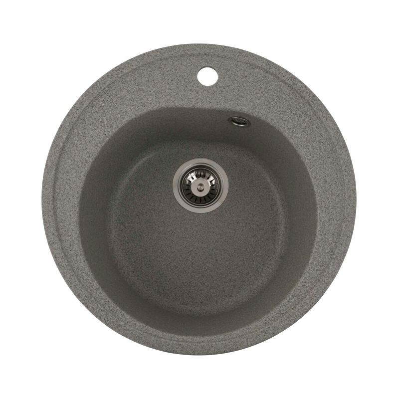 Кухонна мийка Platinum 510 LUNA матова Сірий, фото 1