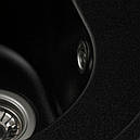 Кухонна мийка Platinum 510 LUNA матова Чорний металік, фото 3