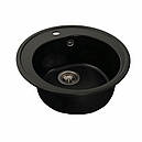 Кухонна мийка Platinum 510 LUNA матова Чорна, фото 2