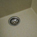 Кухонна мийка Platinum 5444 OASIS матова Пісок, фото 3