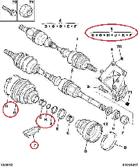 Пильник зовнішнього шруса R16 Fiat Ducato 244, Peugeot Boxer, Citroen Jumper (2002-2006), 3293A8, Protechnic, Польща