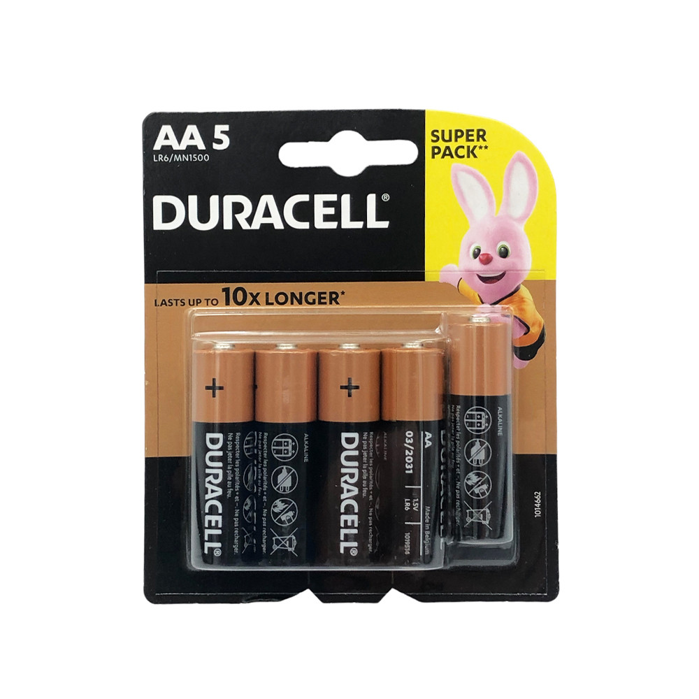 Батарейки AA (LR6) Duracell Alkaline (1.5v) 5шт.