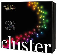 Twinkly Smart LED Гірлянда Twinkly Cluster RGB, 400, Gen II, IP44 кабель чорний