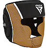 Боксерський шолом RDX AURA PLUS T-17 Black Golden M, фото 2
