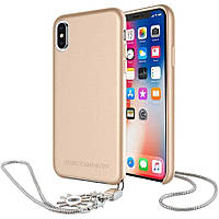 Захисний чохол Rebecca Minkoff Leather with Charm для Apple iPhone X / iPhone XS - Metallic Oyster