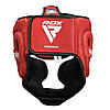 Боксерський шолом RDX AURA PLUS T-17 Red/Black XL (капа у комплекті), фото 6