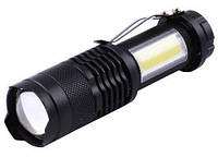 Карманный фонарик BL-525-XPE+COB